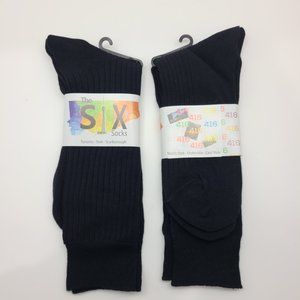 2 Pairs New "The Six Socks" Men's Ribbed Dress Socks from The Six - Toronto